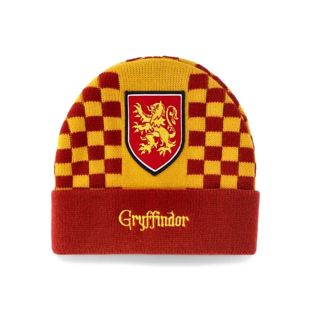 Beanie Knit Hat Harry Potter Gryffindor Embroidered One Size Fits Most Brand New